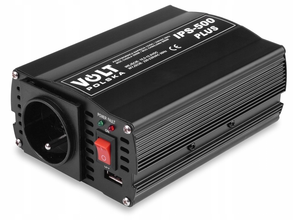 

Przetwornica Ips 500+ 12V 230V 350W 500VA +usb