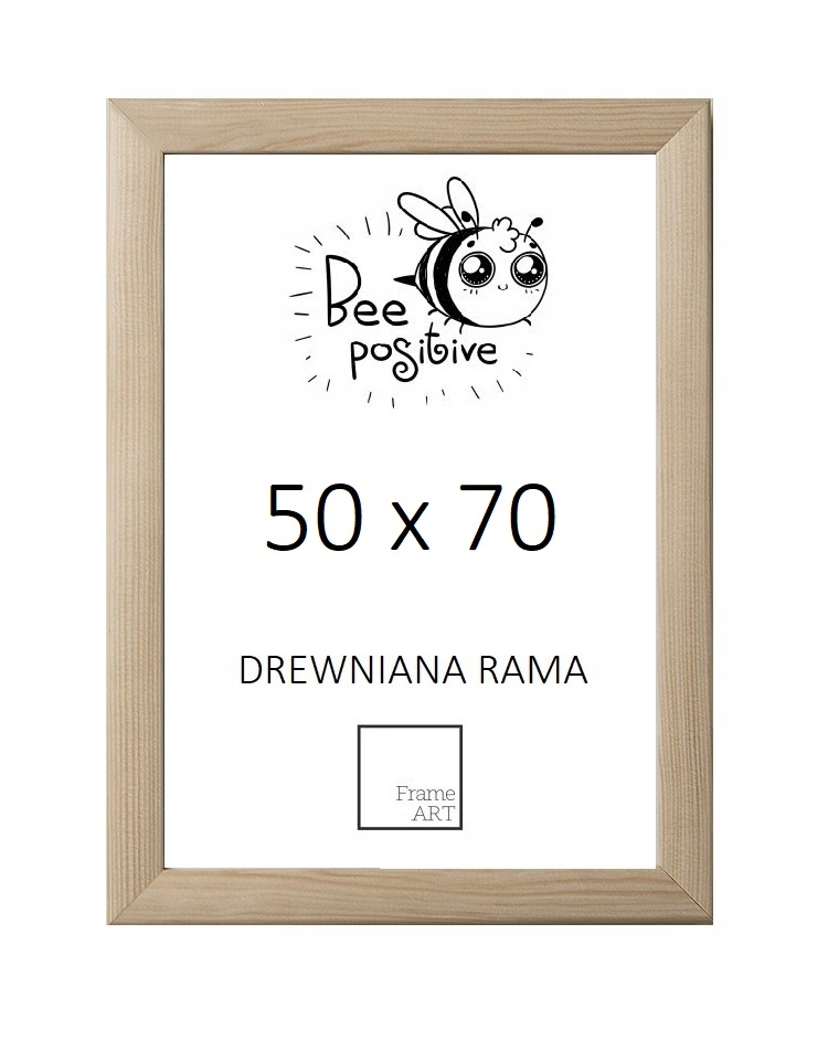 

Rama Drewniana Sosnowa 50x70 Puzzle 70x50 Plakat