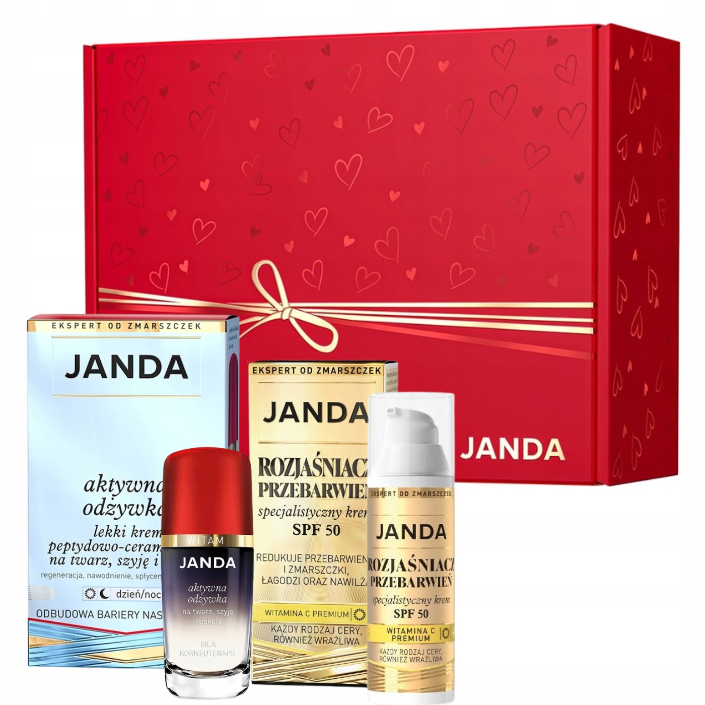 Janda Sada Rozjasňovač zabarvení Krém Spf 50 Kondicionér Krabička