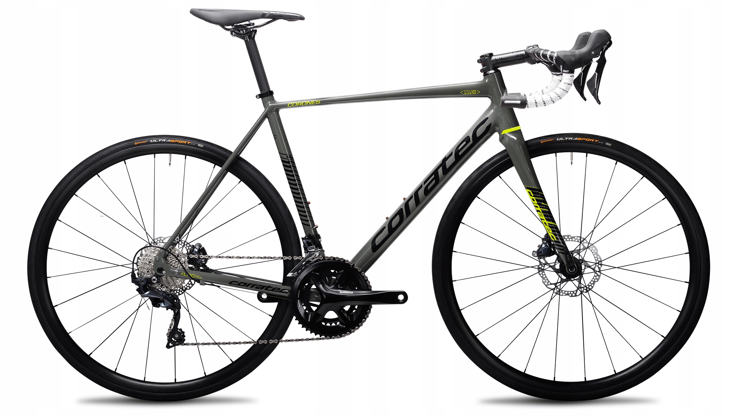 ROWER SZOSOWY CORRATEC CORONES EXPERT DISC SHIMANO 105 szary r. 48