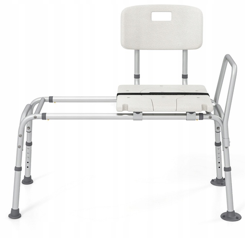 Siedzisko Prysznicowe Z Regulacją Antypoślizgowe Ławka Wannowa