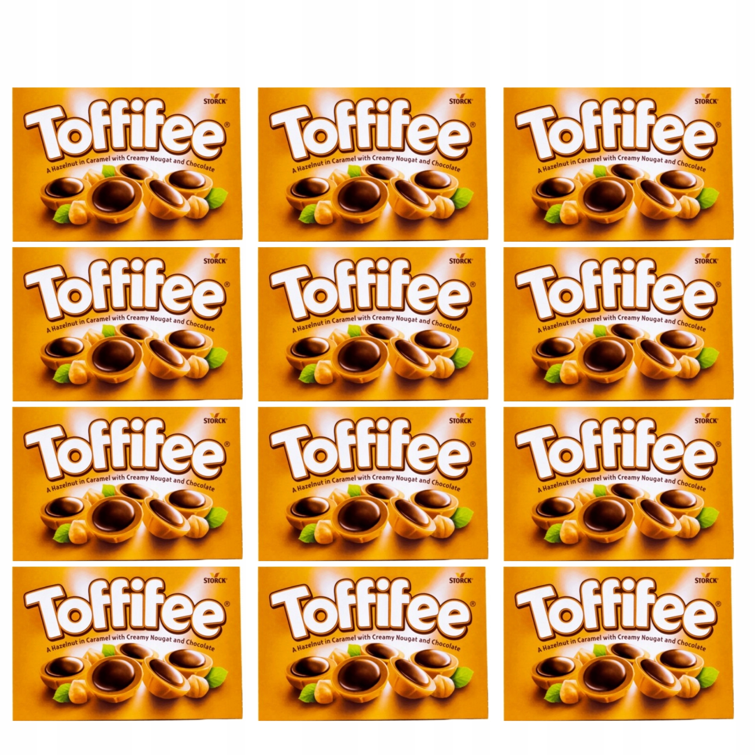 Zestaw Czekoladki Bombonierka Toffife Storck Orzech laskowy 125g 12 Opak