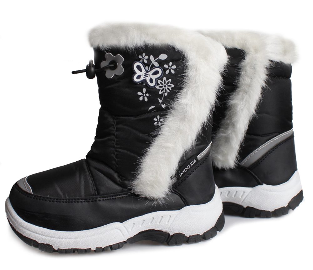 Czarne śniegowce kozaki ciepłe wodoodporne futerko 29 Kod producenta 3508