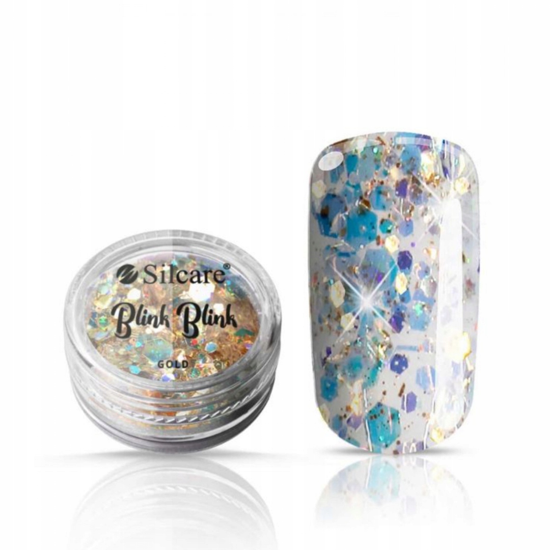 

Silcare Blink Blink Gold Ozdoby do paznokci