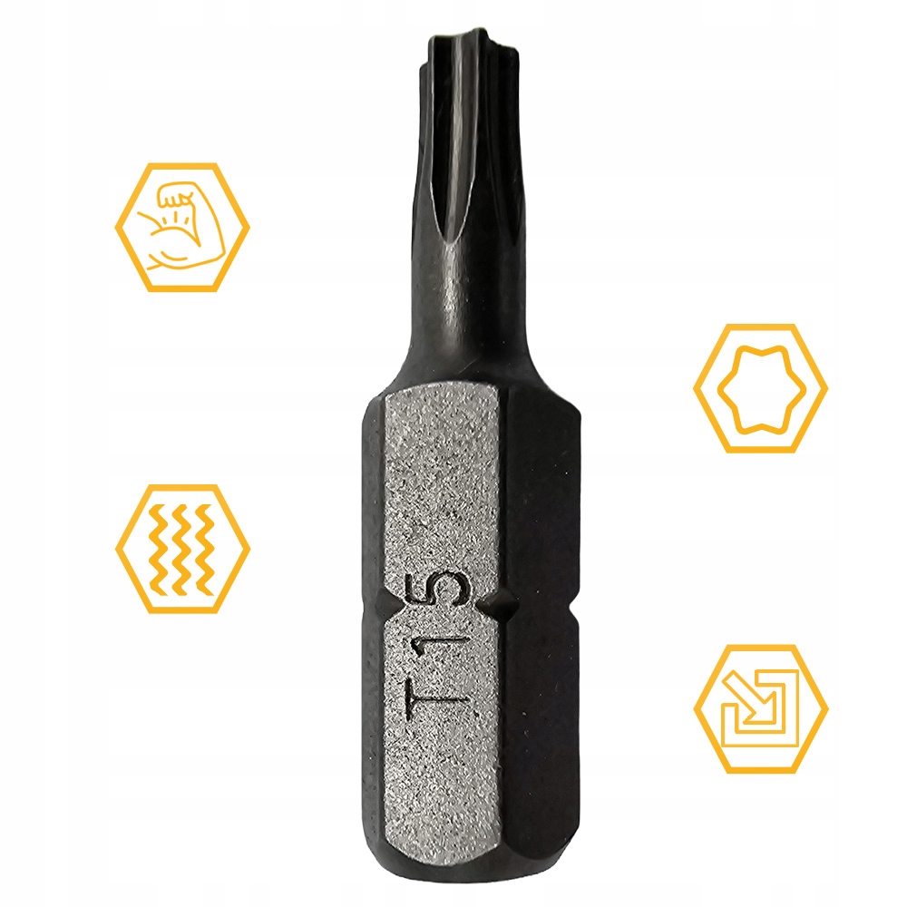 BIT KOŃCÓWKA DO WKRĘTAREK TX 15 25mm GWIAZDKOWY TORX COBIT 1szt Liczba elementów pojedyncze
