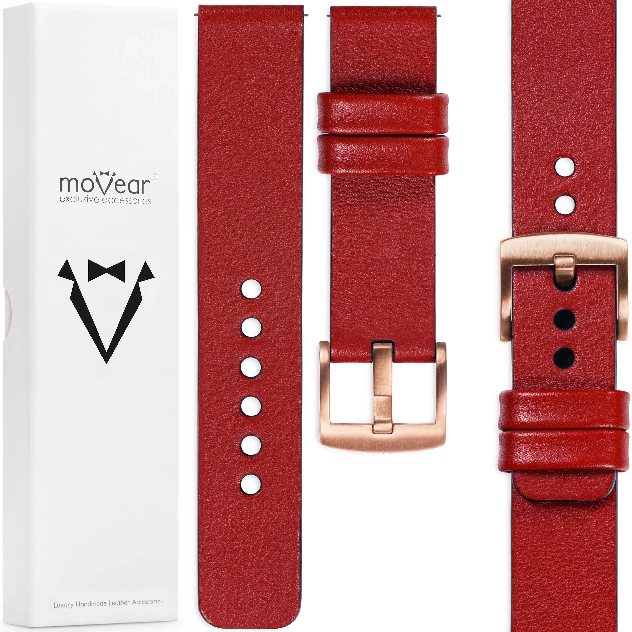 Pásek 20 mm pro Samsung Watch 7 6 5 4 3 Active Pro kožený, prémiový, ručně vyrobený