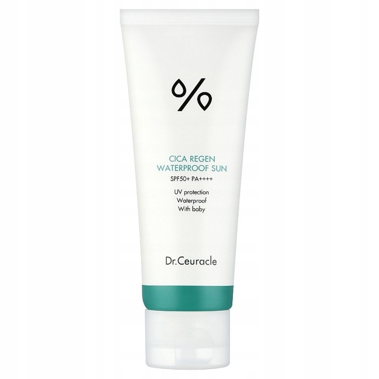 Dr. Ceuracle Cica Regen Waterproof – Veganský opalovací krém s Spf 50+, 100 ml