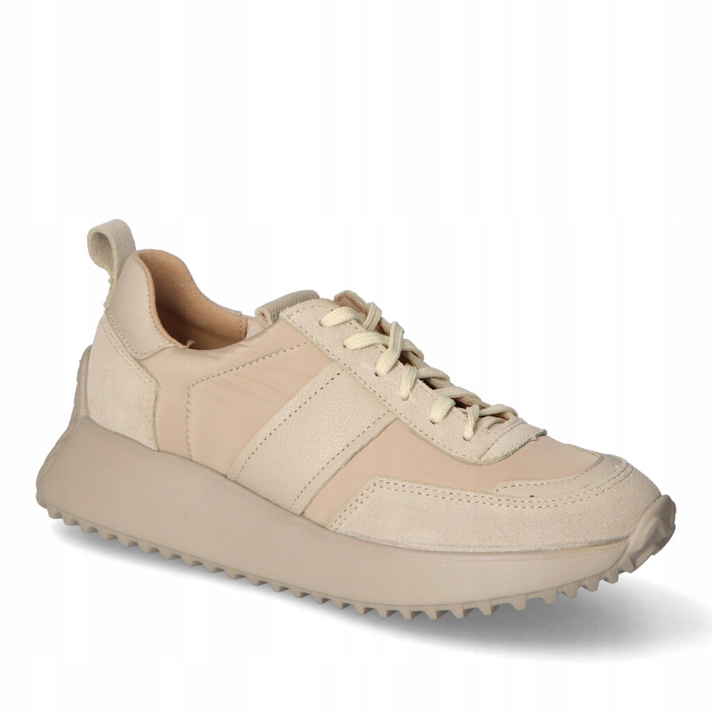 Dámské tenisky Tuomo Béžové Nubuk Kožené 37