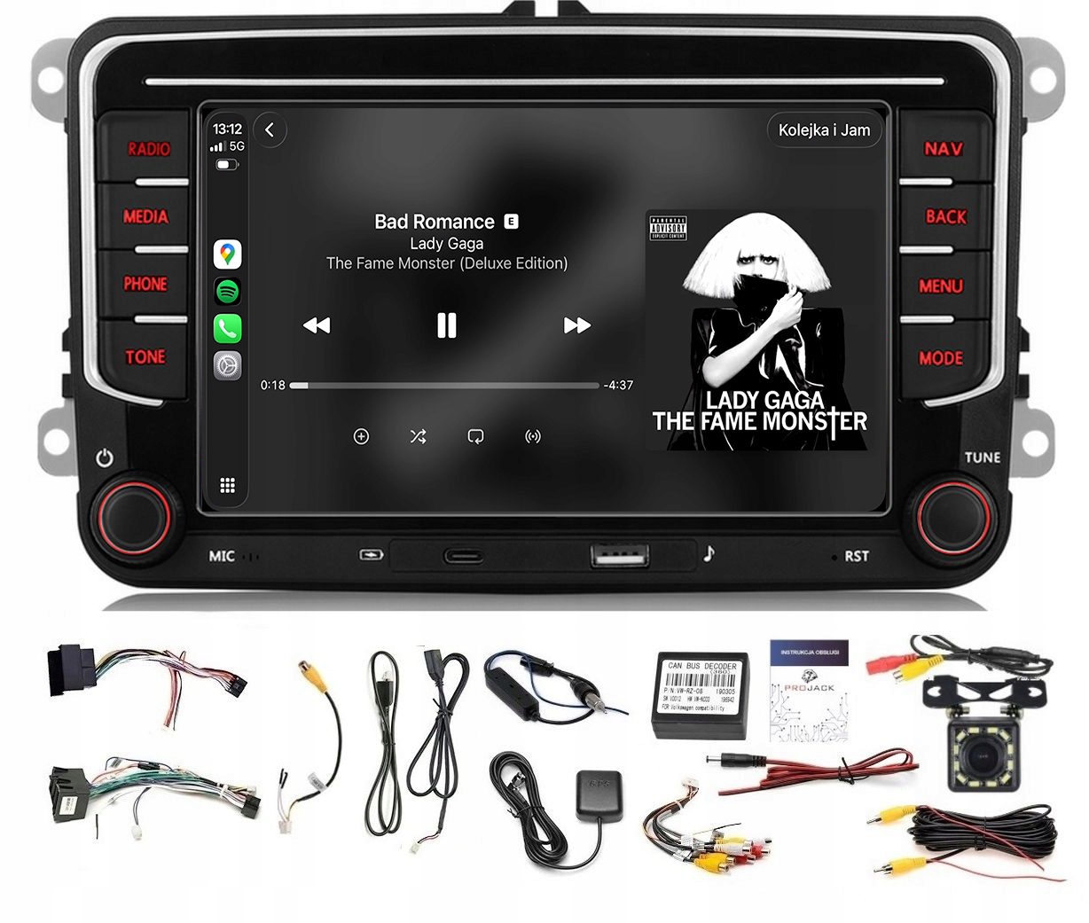 Rádio Navigácia Gps Android Vw Golf Plus 2003-2014 Wifi Carplay 6GB 128GB