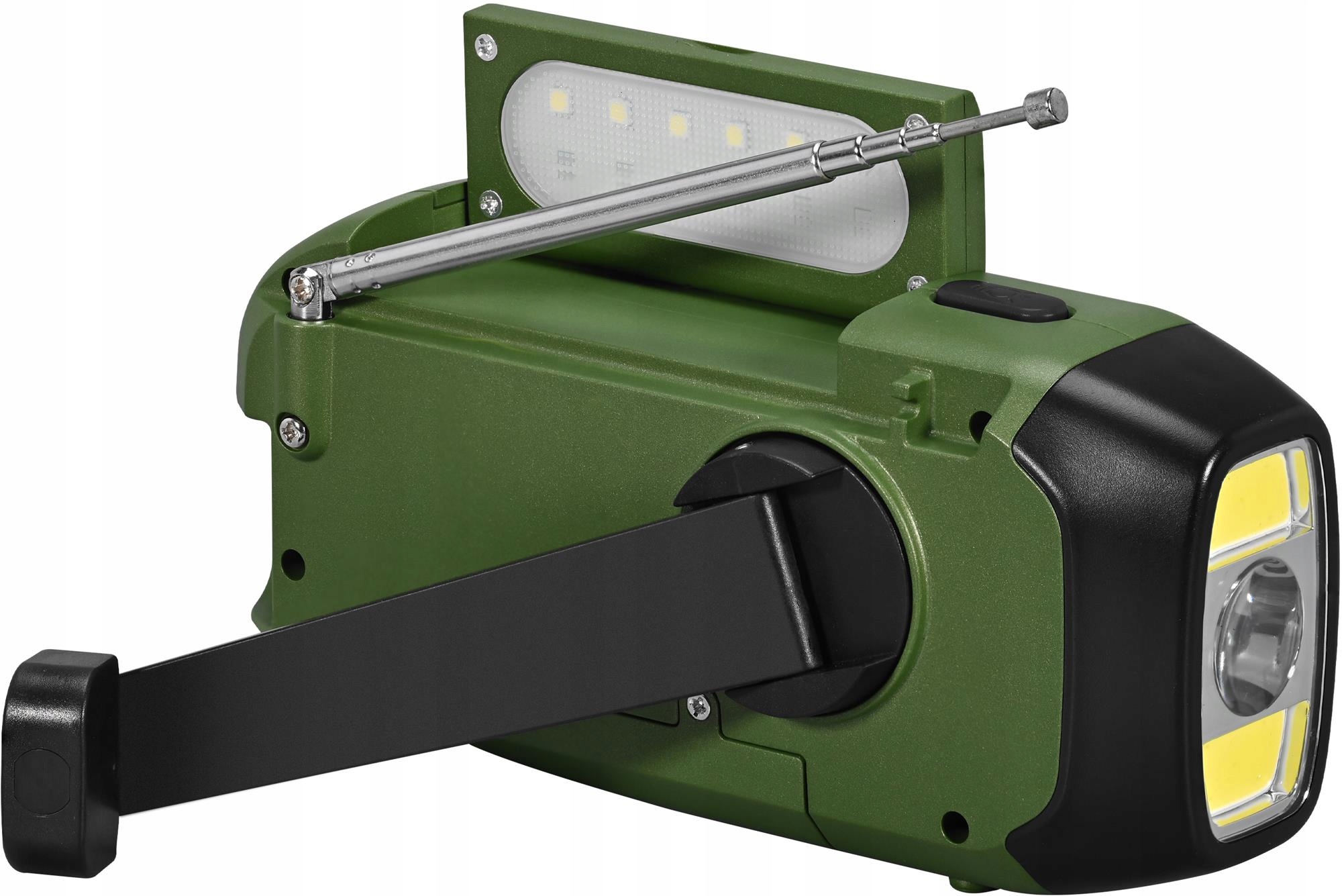 Radio Przenośne FM/AM 2000mAh Latarka Ładowanie Słoneczne Power Bank Model SRD 1000SCL