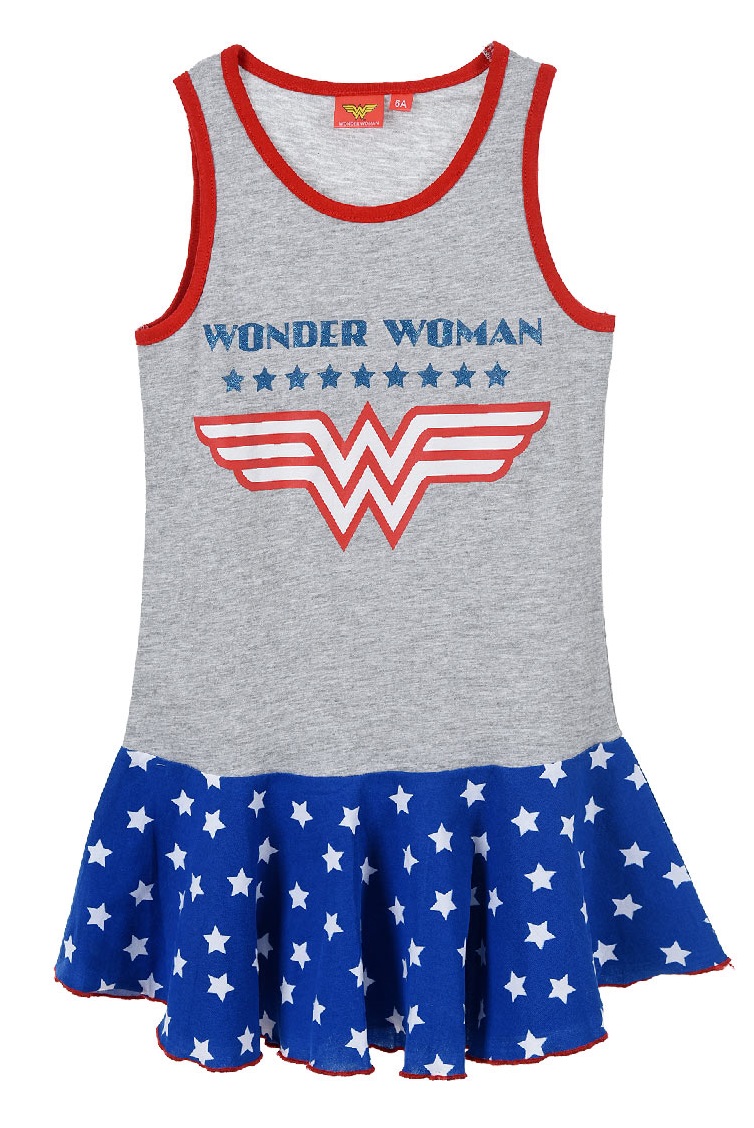 

Szara sukienka na lato Wonder Woman 104