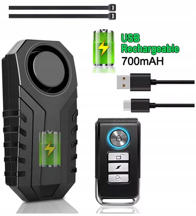 Alarm Antykradzieżowy Na Pilota Rower Hulajnoga 113 dB Uber Bolt Glovo