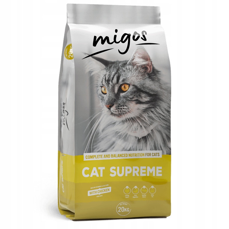 Sucha karma dla kotów dorosłych Migos Cat Supreme 20kg