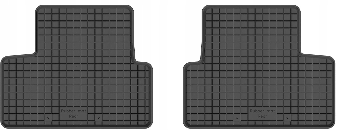 Dywaniki gumowe korytkowe na tył tylne 2 szt.