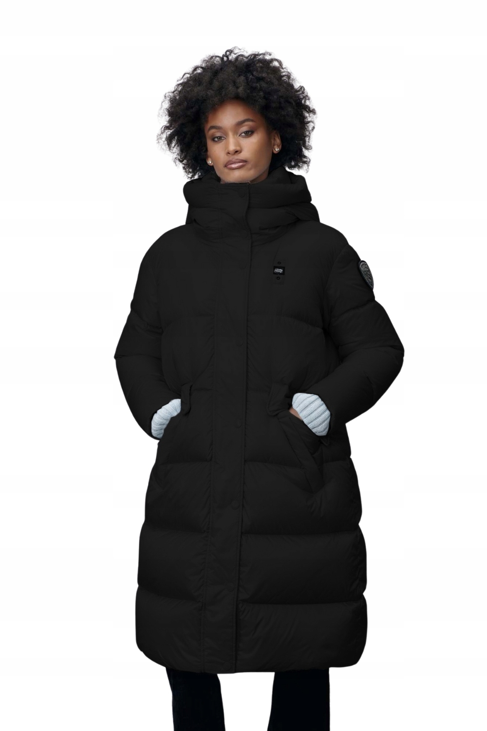 Blauer Černý dámský kabát Lena Raincoat Long Jackets L
