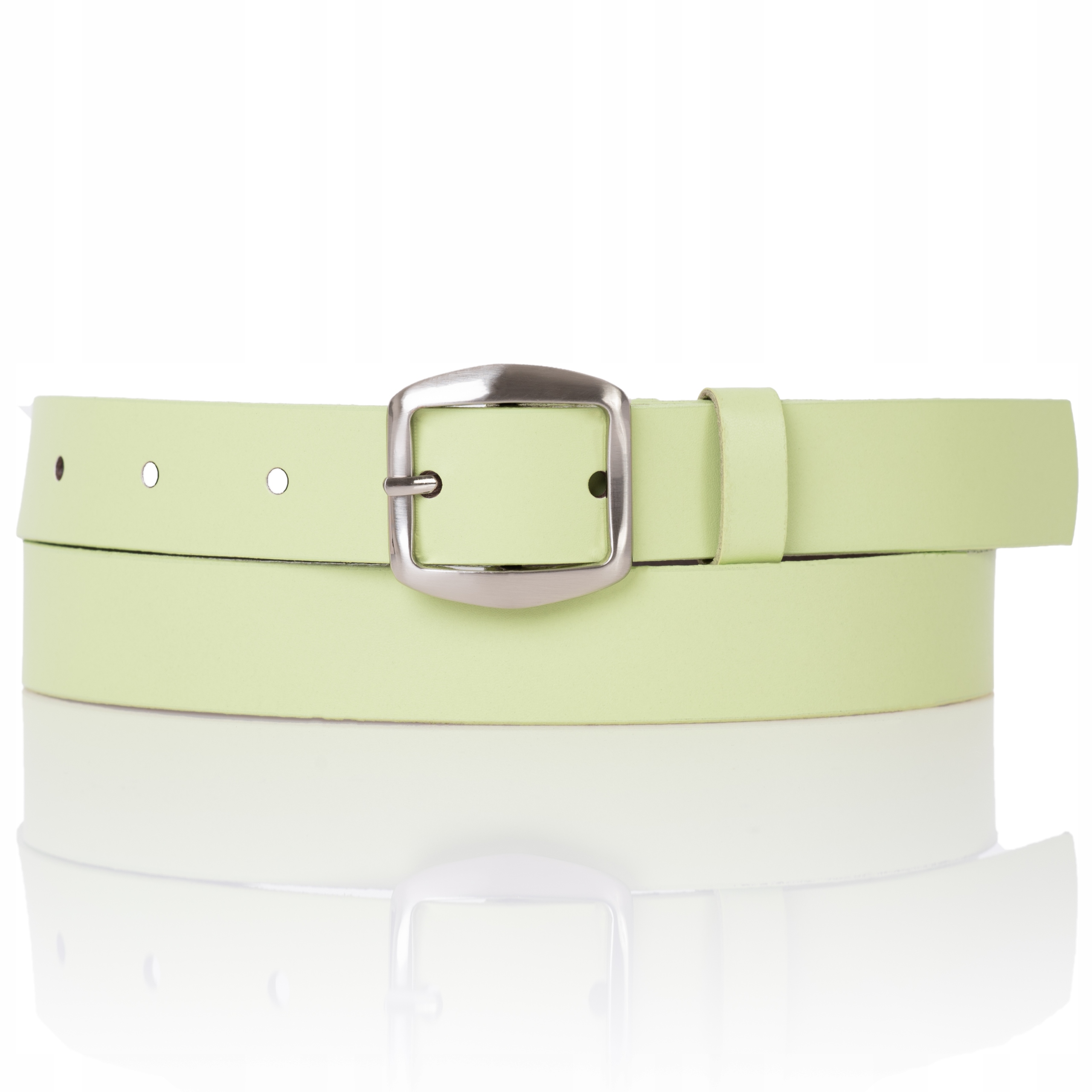 

Sepher Pasek skórzany Miętowy spodni damski skóra