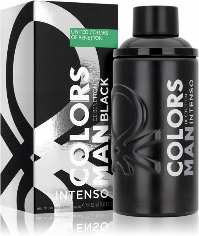Benetton Colors Man Black Intenso Toaletní Voda 200 ML Pro Muže