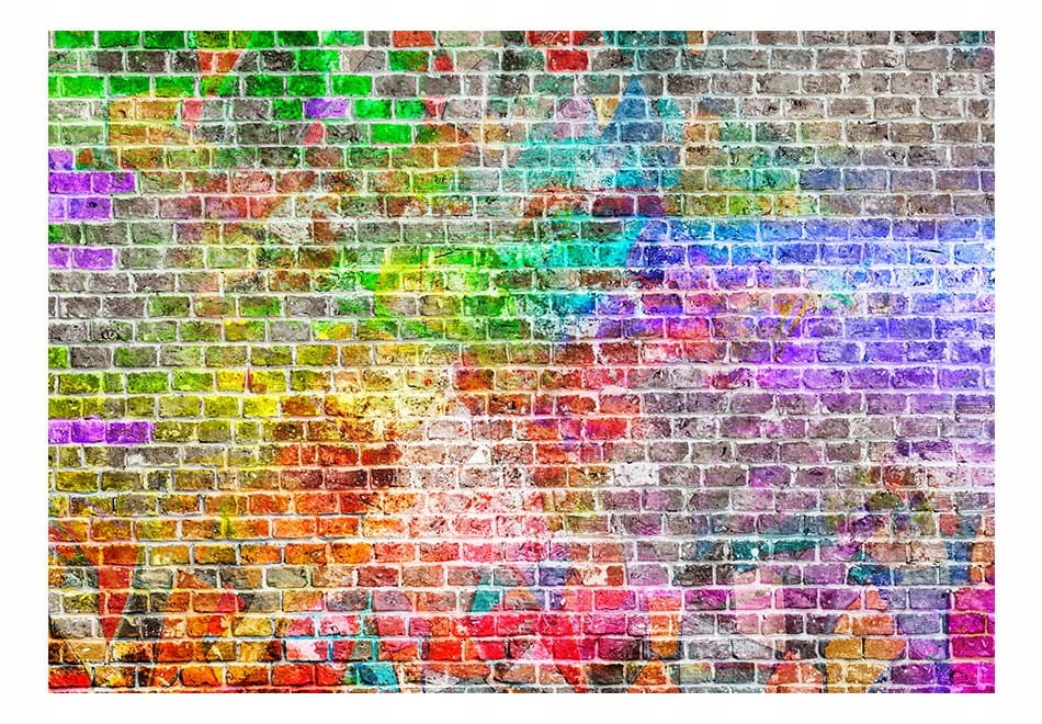 

Fototapeta - Tęczowy mur - 300X210
