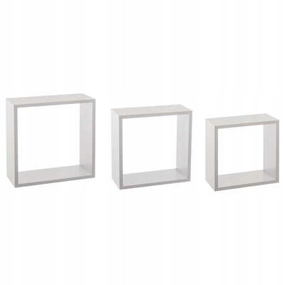 Sada 3 polic Fixy L bílá