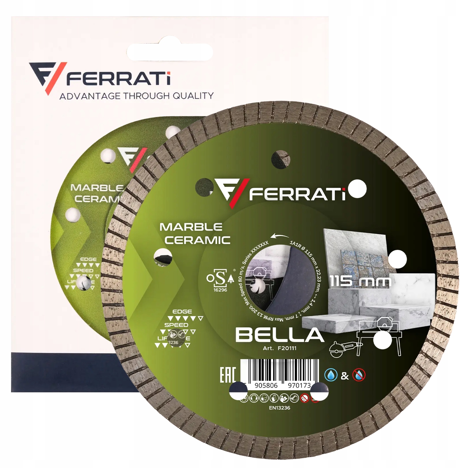 Ferrati Diamantový Kotouč Bella Ø 115 MM x 22,23 MM