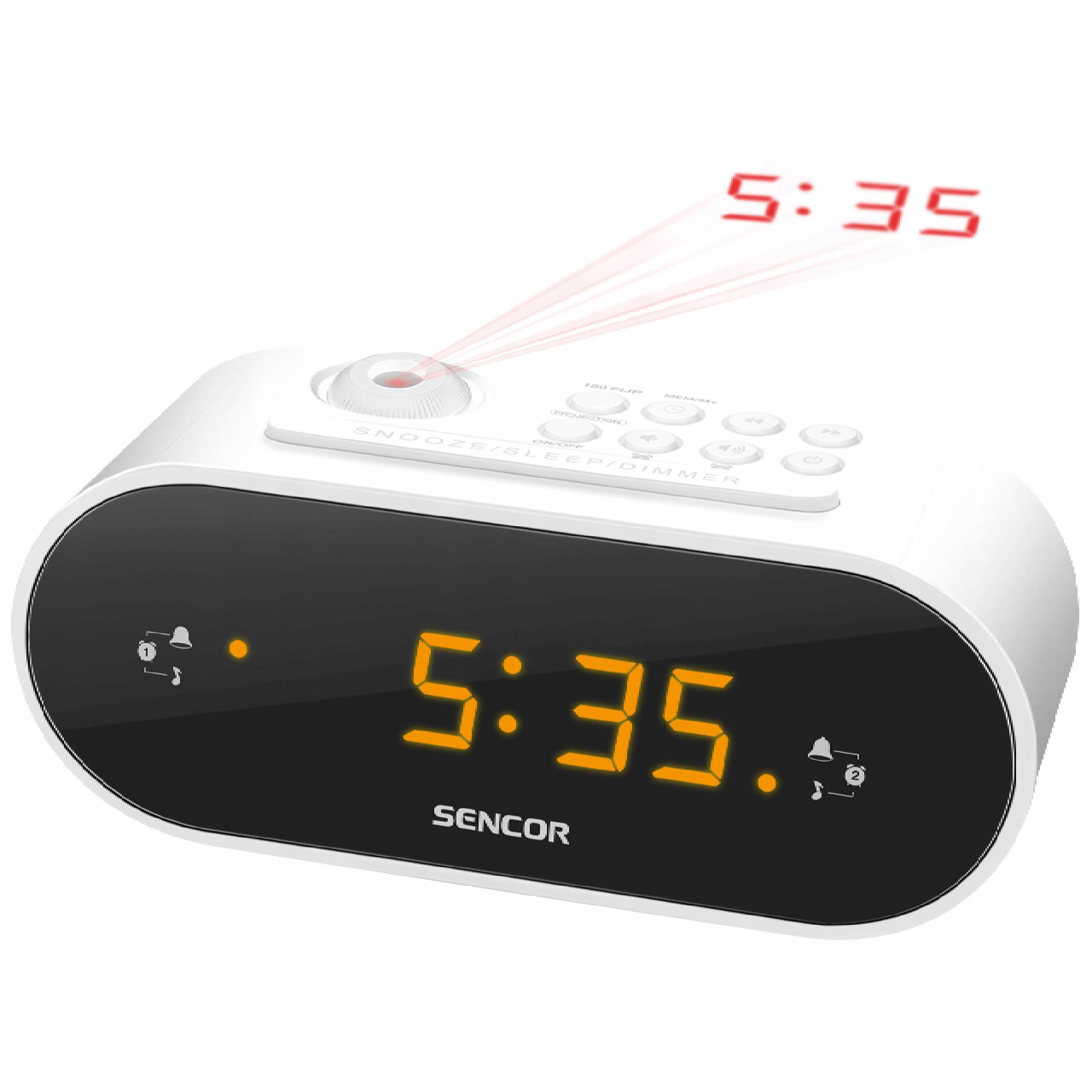 Radiobudzik z Projektorem Czasu Sencor Src 3100W