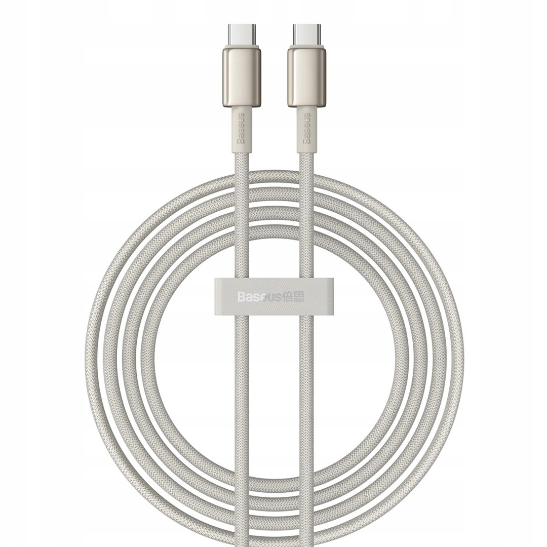 Kabel Baseus Tungsten Gold Usb-c Usb-c 100W 2m złoty