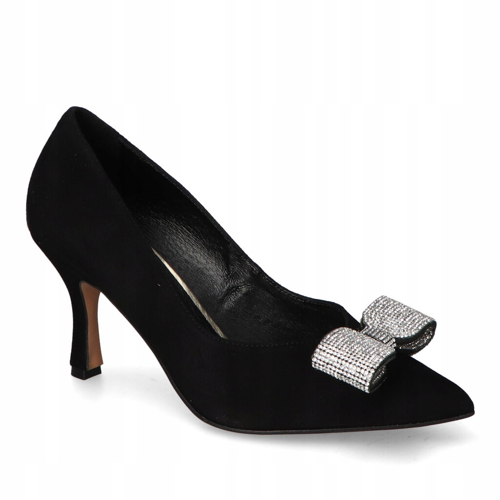 Boty Fabio Fabrizi 933/1Plný drdol Černý semiš 41