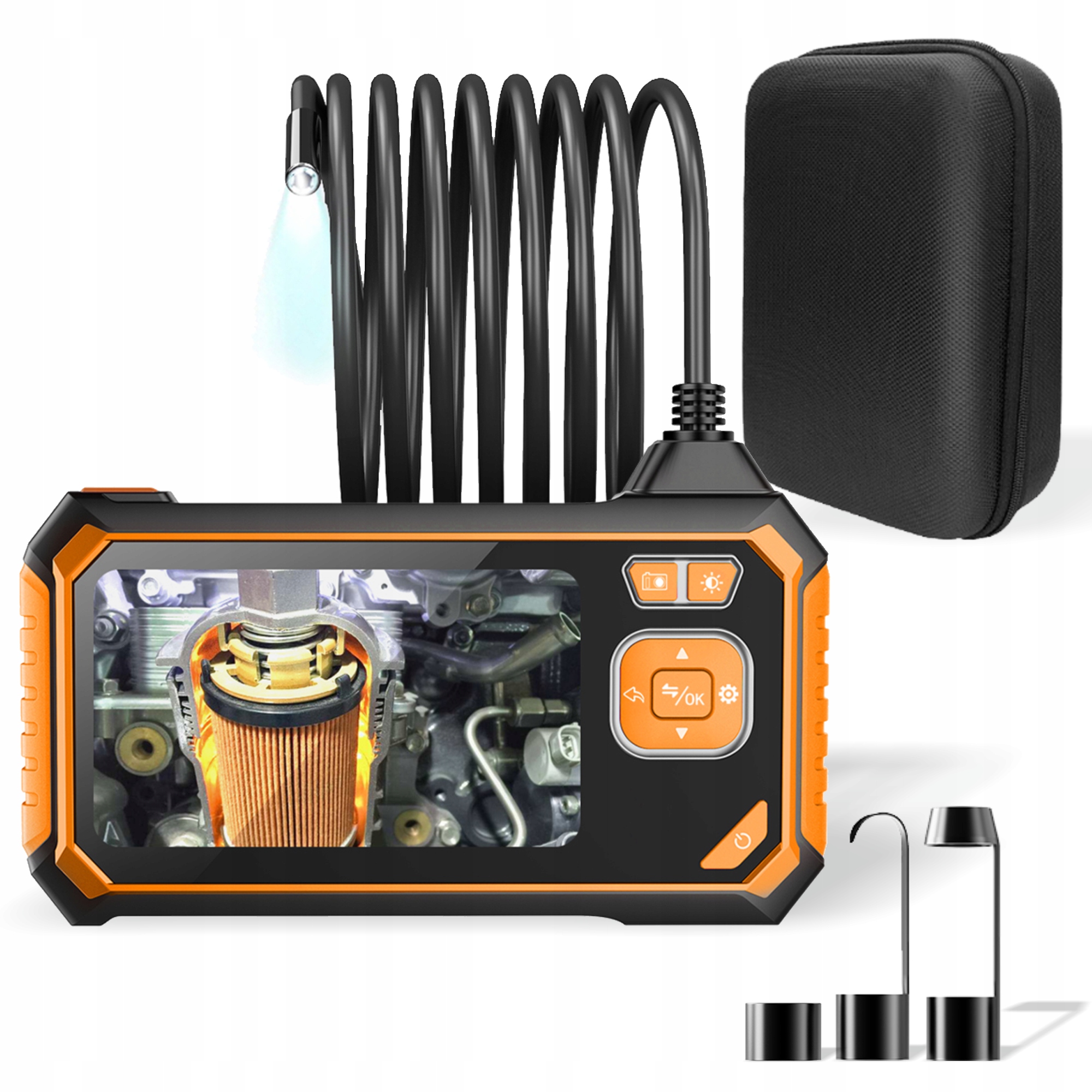 KAMERA INSPEKCYJNA PODWÓJNY OBIEKTYW ENDOSKOP BOROSKOP WARSZTATOWA FULL HD EAN (GTIN) 5902659176028