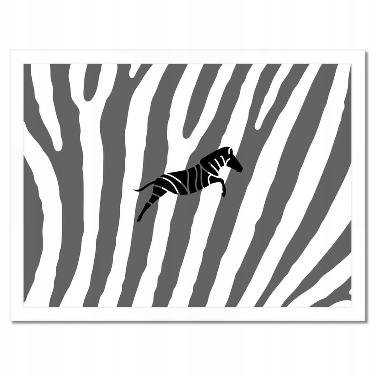 Plakáty v rámu 40x30 Zebra Pruhy