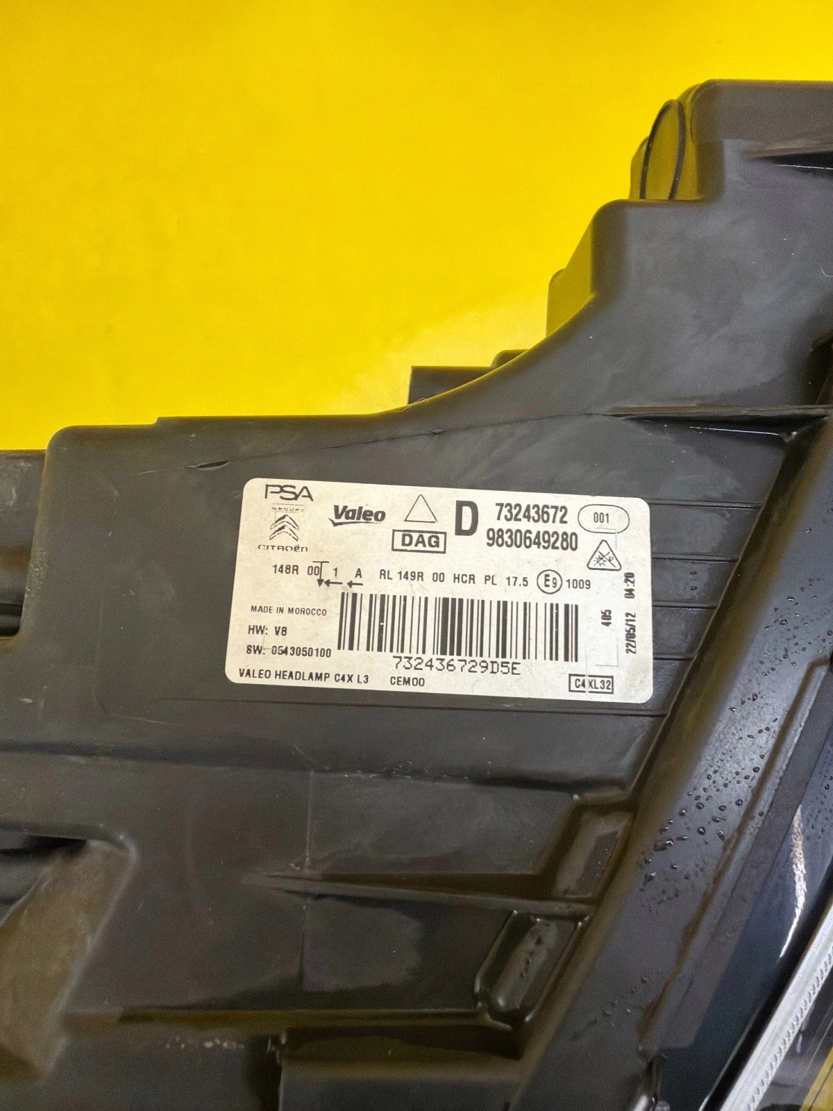light right Citroen C4 III 2020- Full Led 9830649280