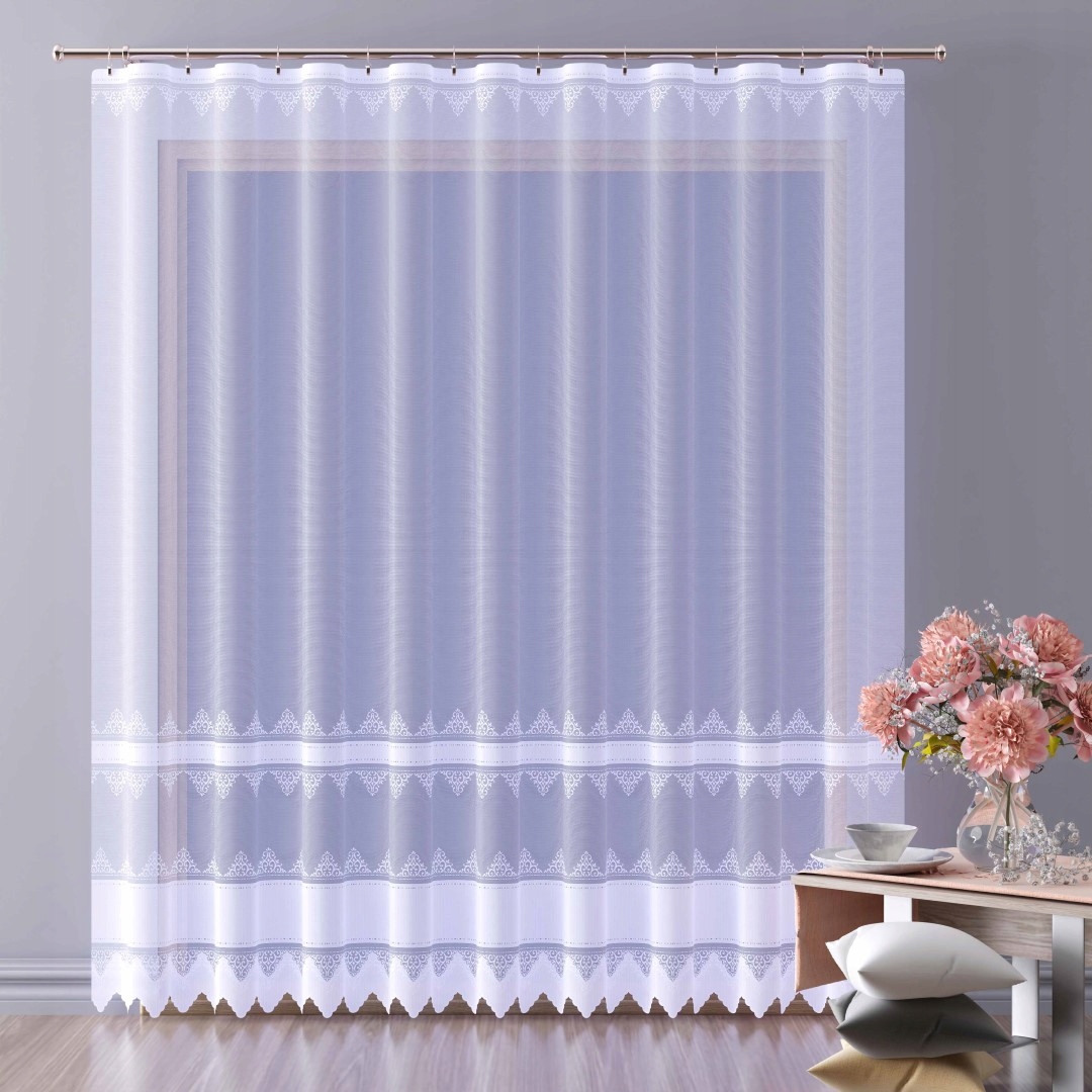 Mg Záclona 618/479 Bílá 250x250 cm hotová obšitá Bt M