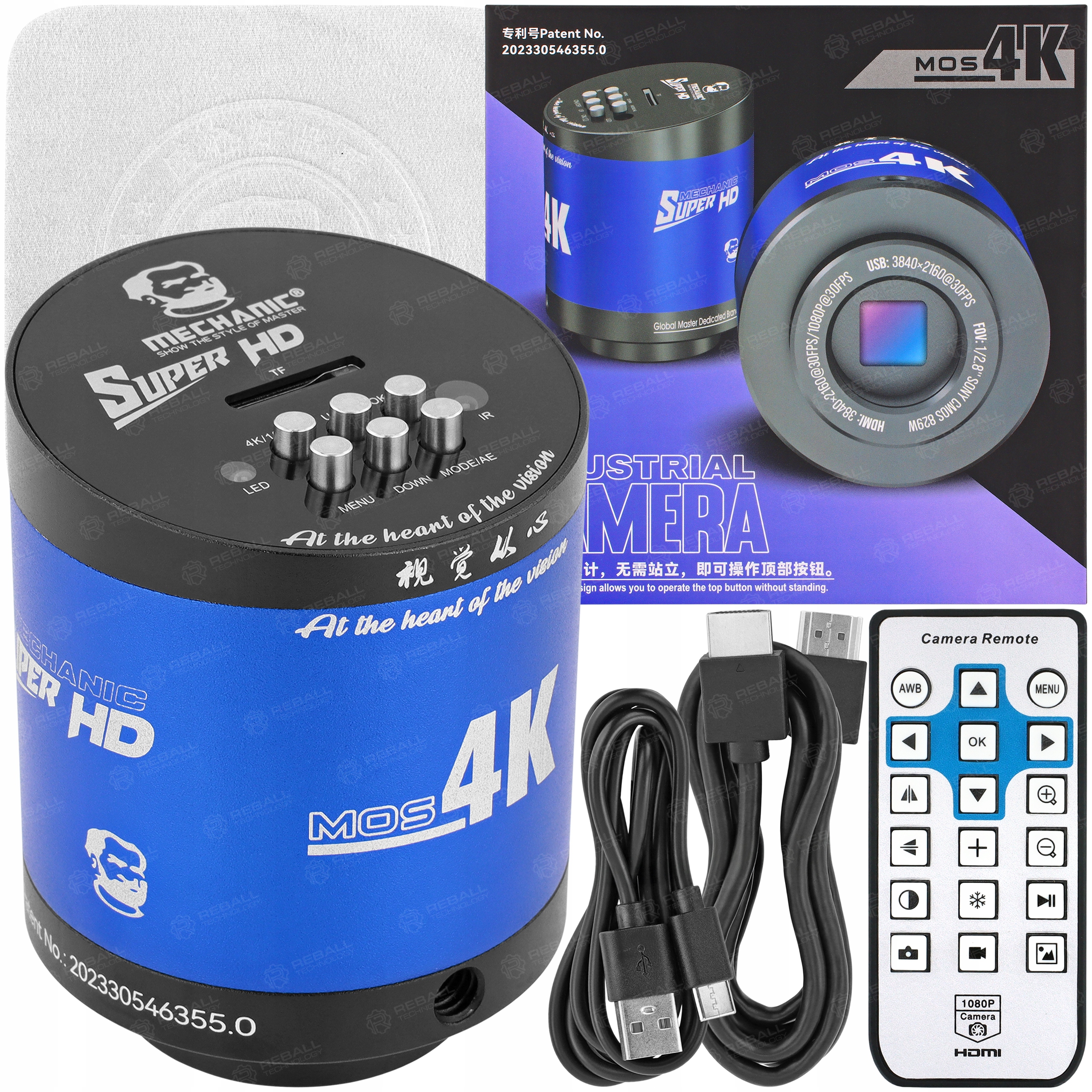 Digitální Kamera K Mikroskopu Mos 4K Sony iMX415