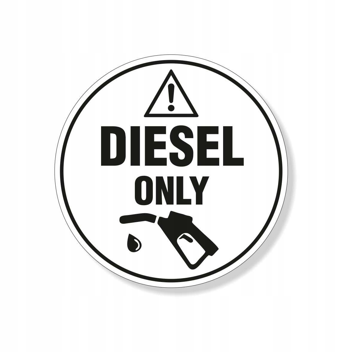 

Naklejka Oznaczenie Paliwa Fuel Diesel Only On