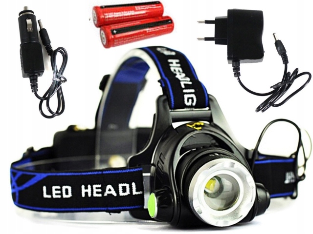 MOCNA LATARKA CZOŁOWA CZOŁÓWKA LED REFLEKTOR AKU Model XRG 200