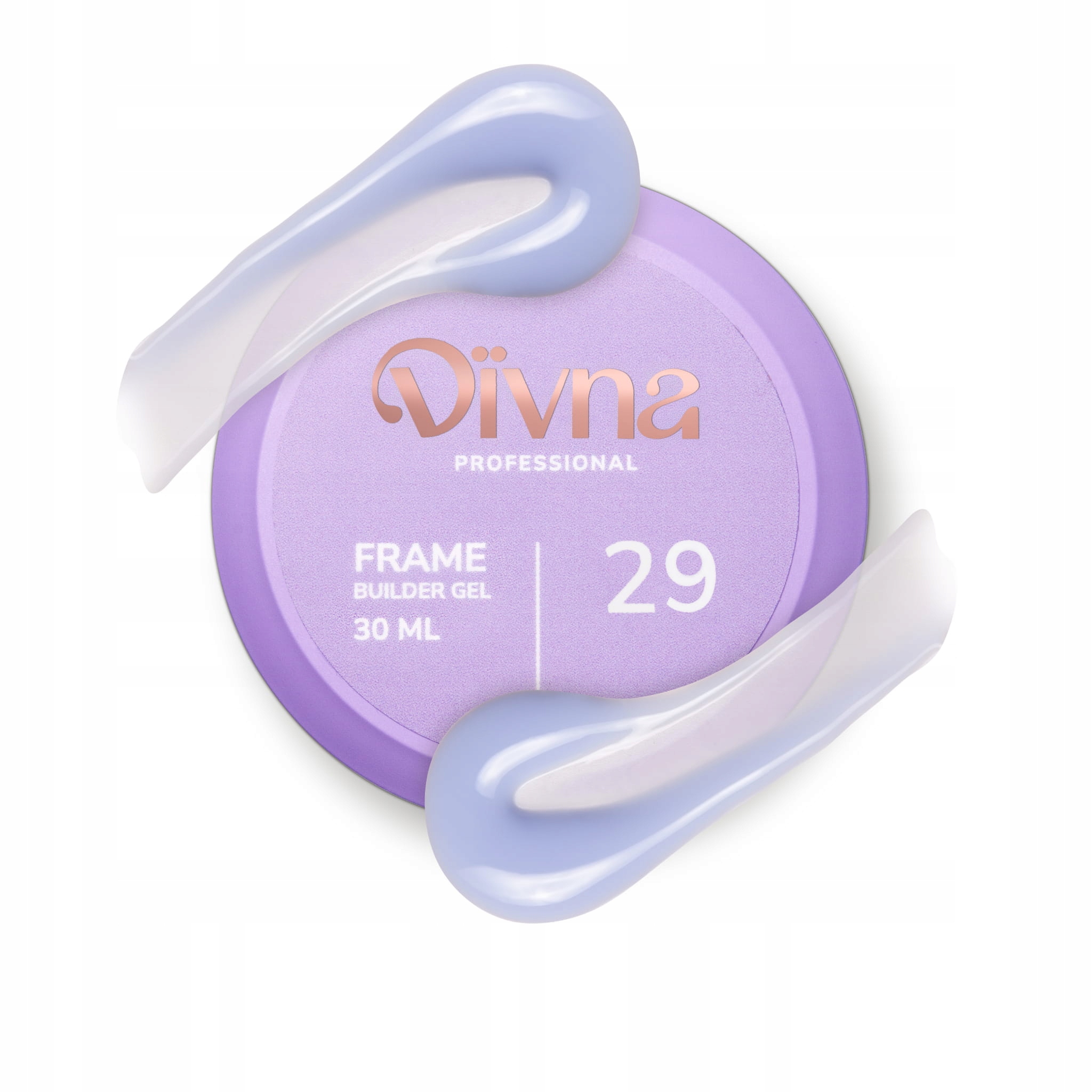 Divna Frame Builder Gel 29 30 ml modrý gel na nehty