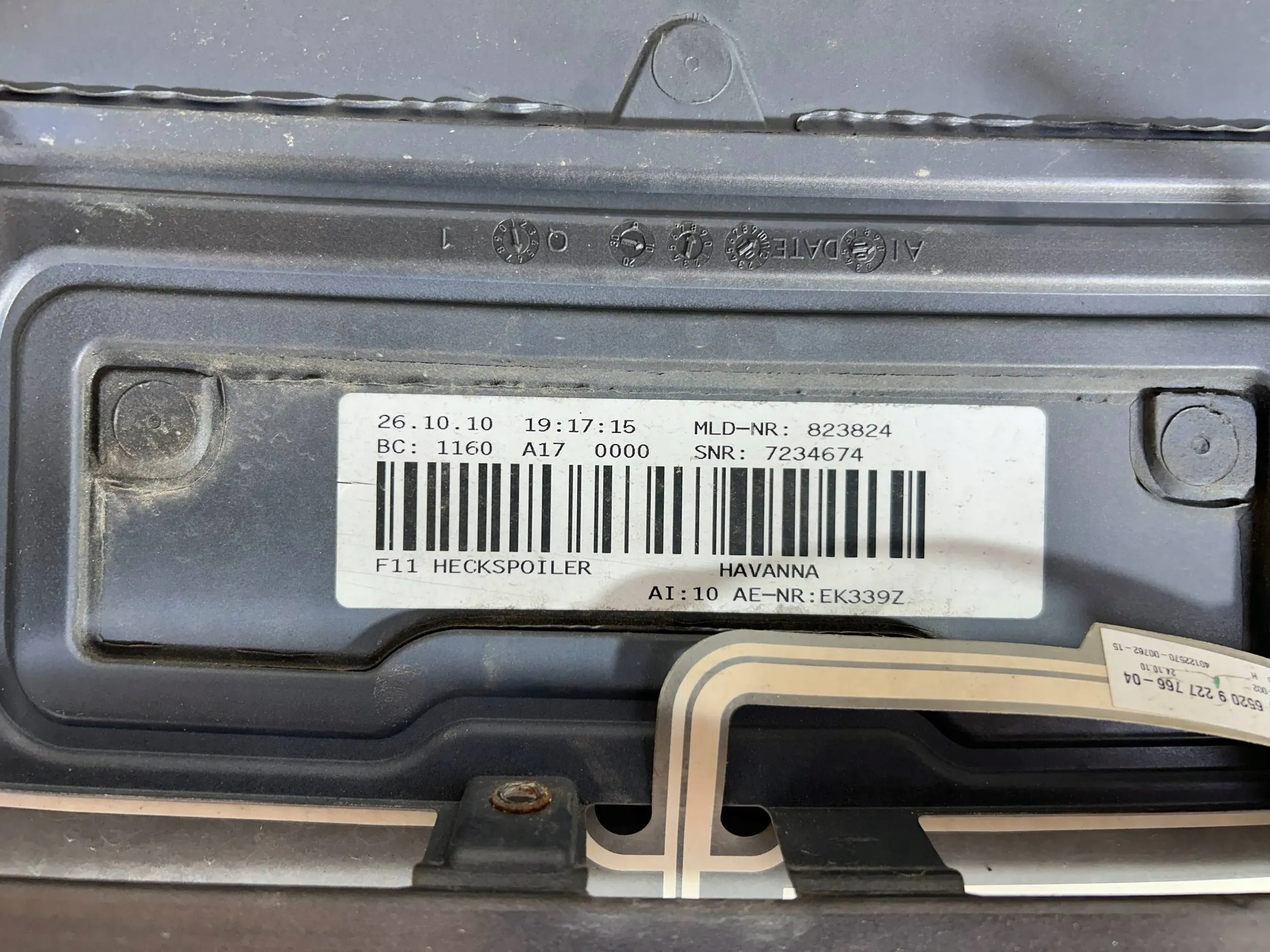 spoiler heckklappe BMW 5 F11 2013 7206564