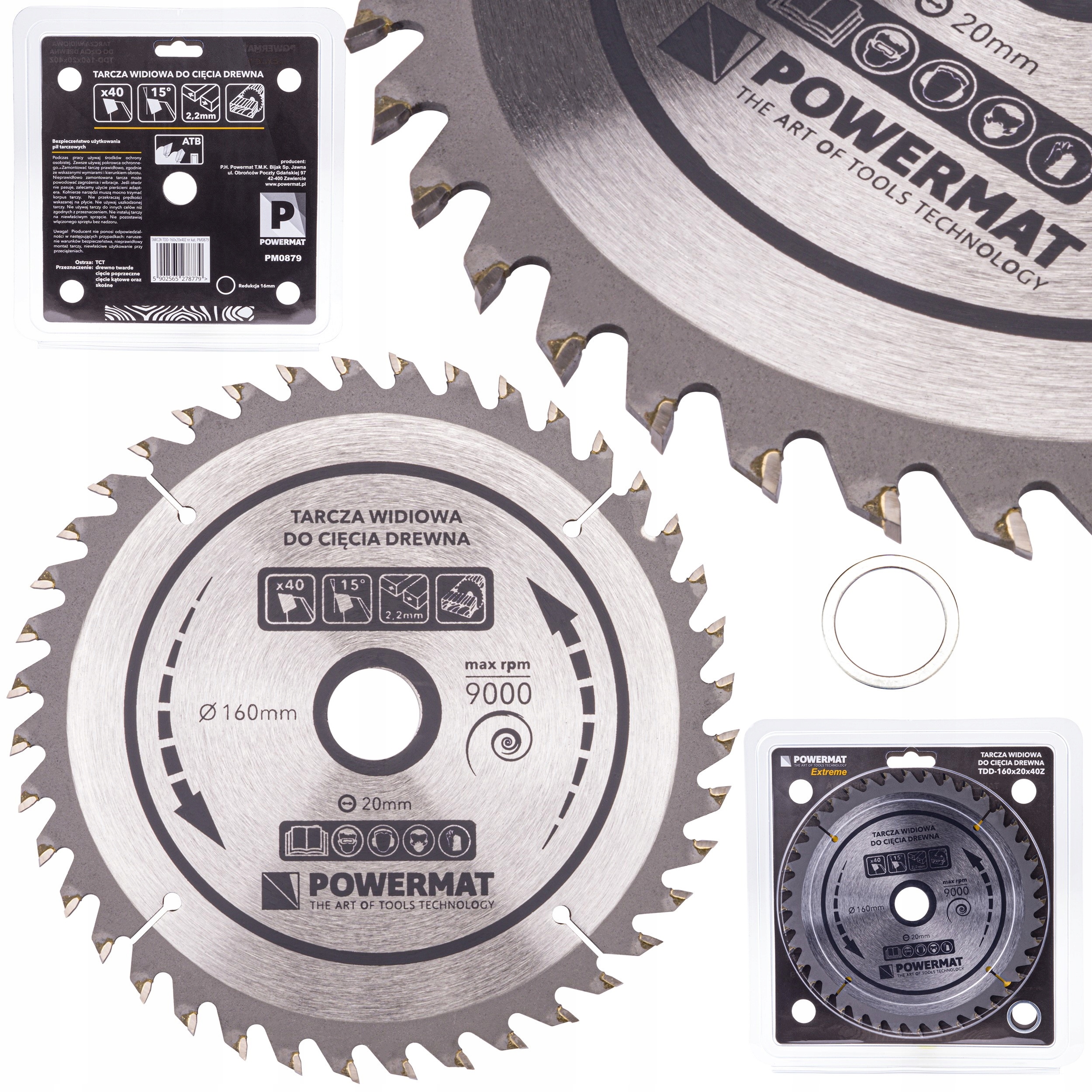 

Tarcza Widiowa Do Drewna Piły Piła 160 x 20 mm 40Z