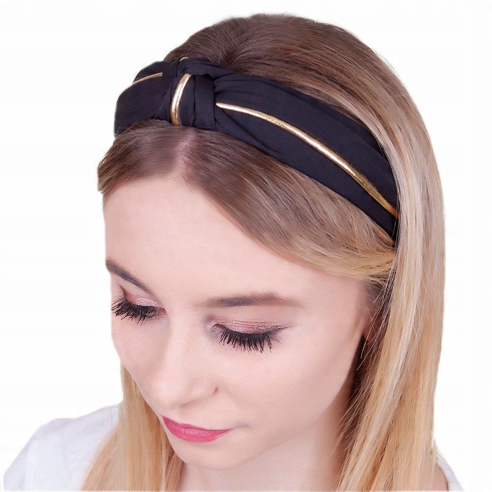 

Opaska Do Włosów czarna Węzeł turban Pin Up