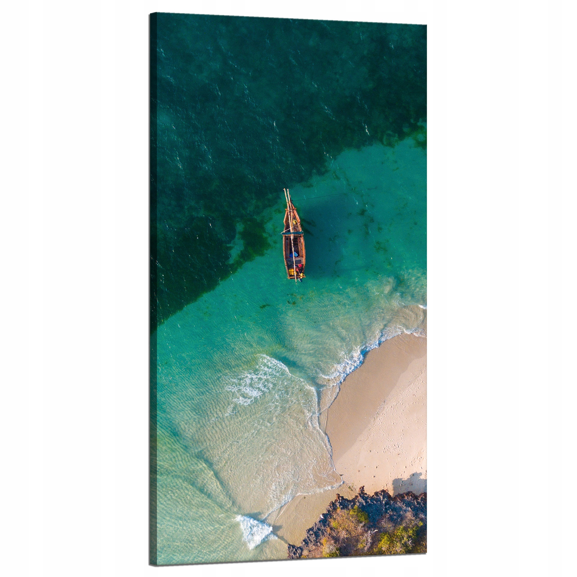 Obraz na plátně Voda Pláž Příroda Loď Teplo 60x120 cm