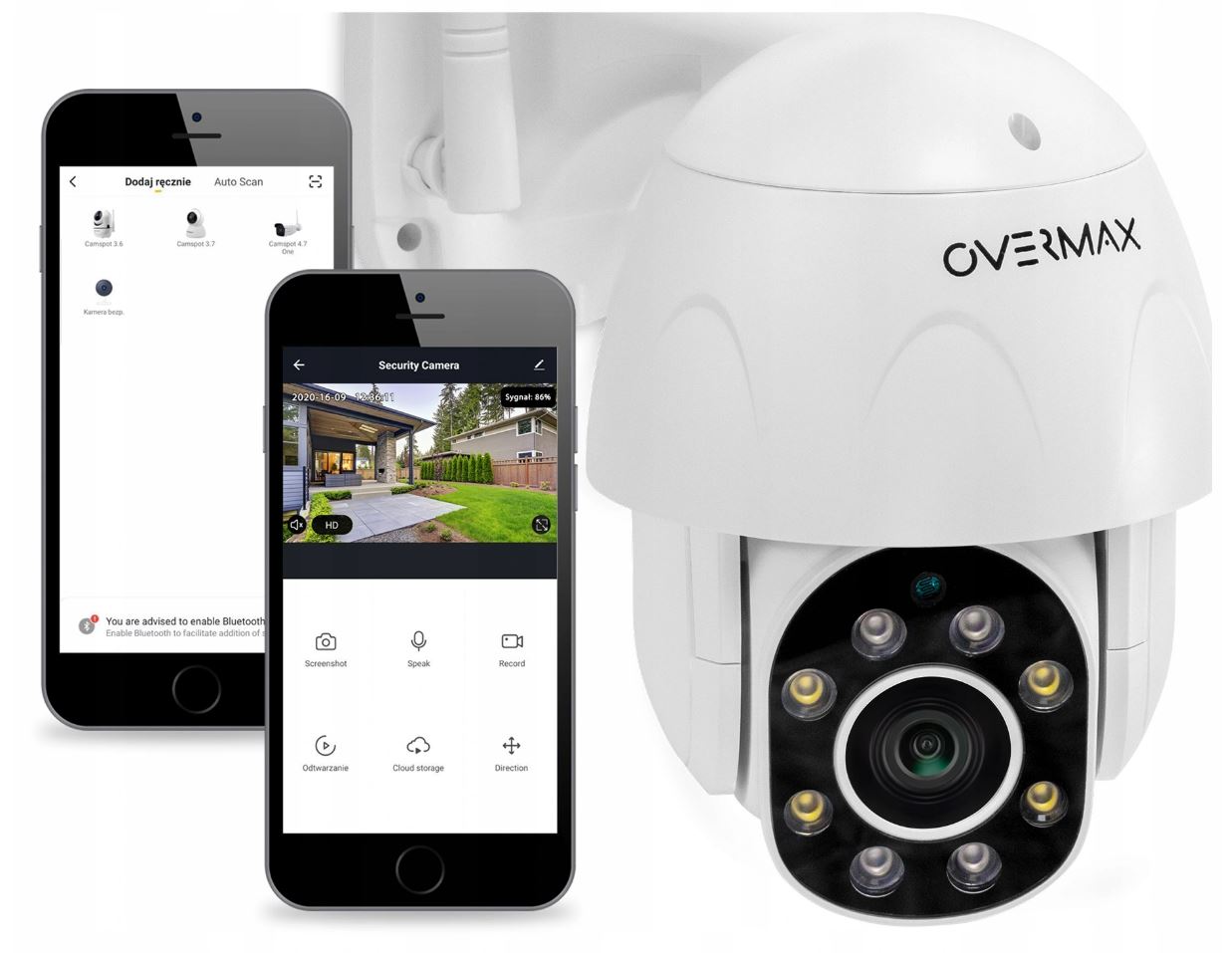KAMERA OBROTOWA WiFi IP MONITORING FULL HD SMART Stan opakowania oryginalne