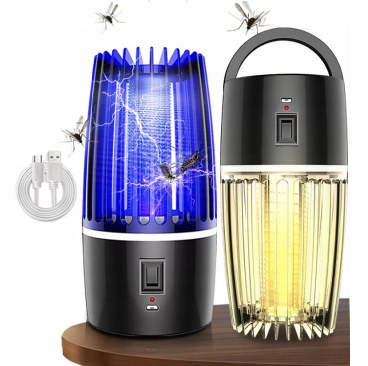 LAMPKA OWADOBÓJCZA 2w1 NA KOMARY MUCHY INNE OWADY