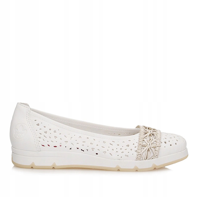 Stylové baleríny na ploché podrážce Rieker L3062-80