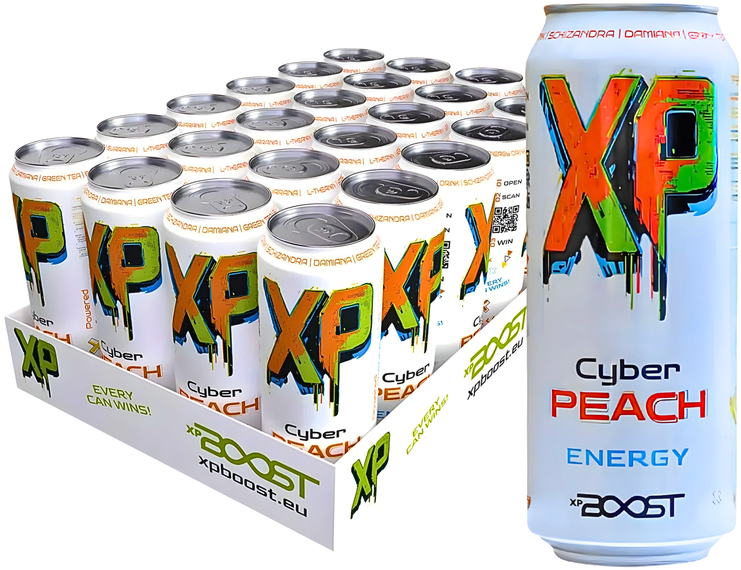 Levně Xp Boost Cyber Peach 24×0,5l