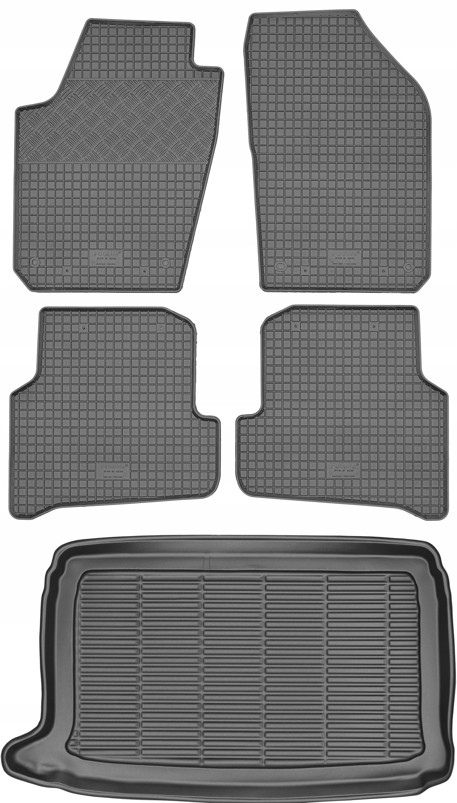 Vw Polo V Hatchback 2009-2017 Sada Gumové rohože rohož