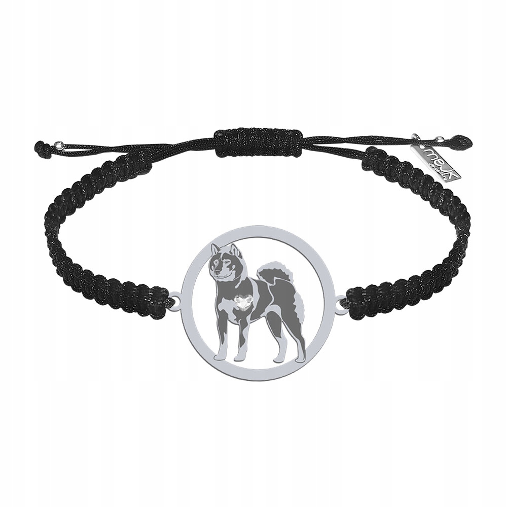 Stříbrný náramek z Shikoku Stříbro 925 Žena Šperky Makramé Gravírování