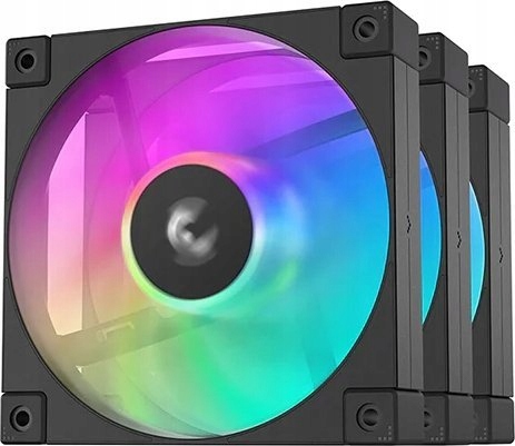 Wentylator Deepcool FD12 Argb 3-pack czarny (R-FD12-BKAPN3-G)