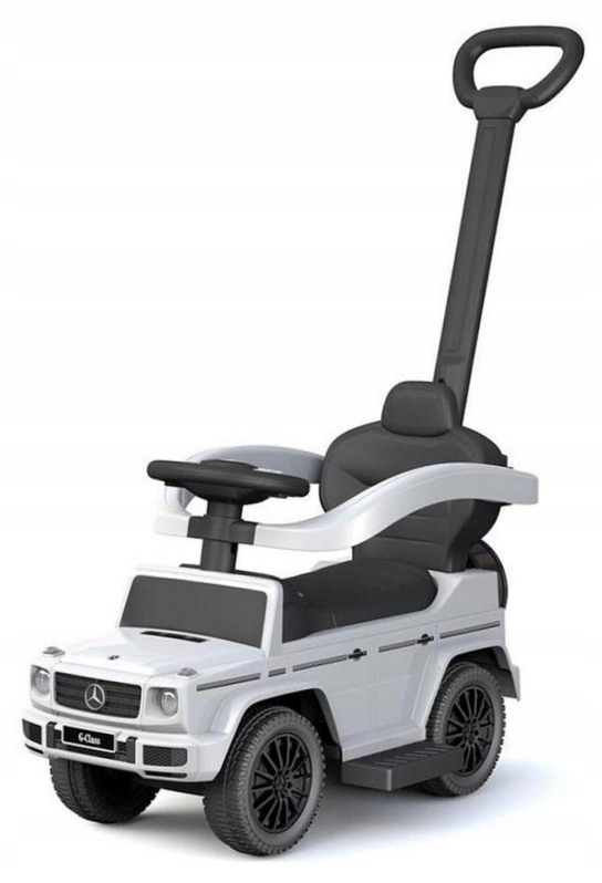 Jeździk z rączką Mercedes Benz G-Class biały