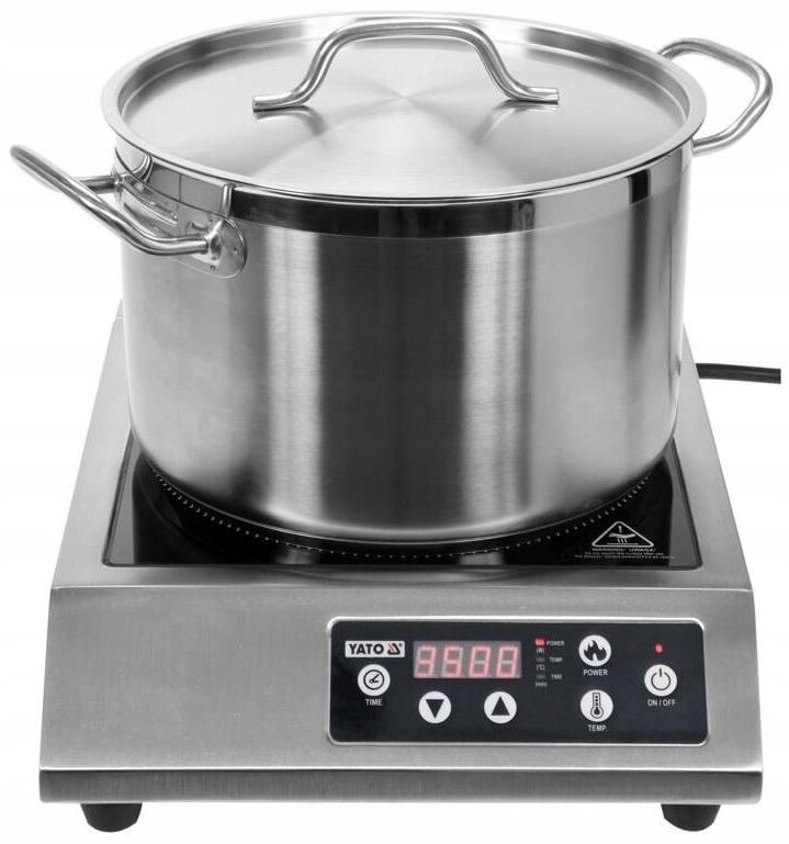 Kuchenka Indukcyjna Nastawna 1-Palnikowa 3500W 42x32,5cm Yato YG-04701