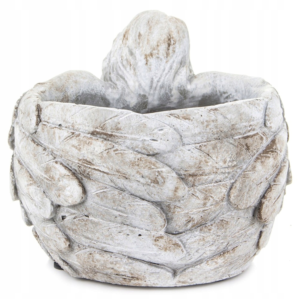 DONICZKA SZARA 13x13x16cm ANIOŁ OSŁONKA Z ANIOŁEM Marka Styldekor