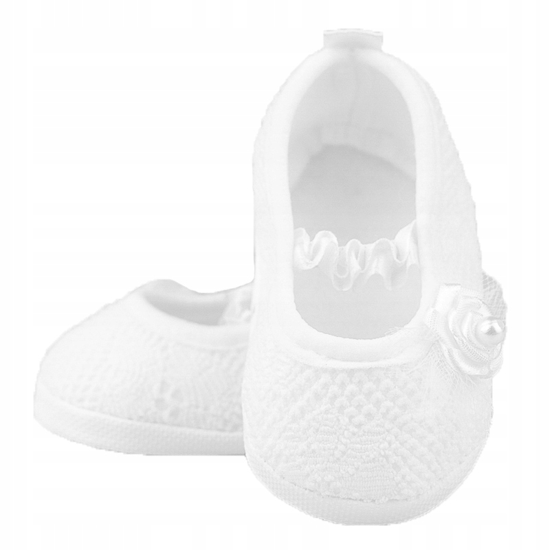 

Baletki Koronkowe Chrztu chrzest Roczek r. 12 CM